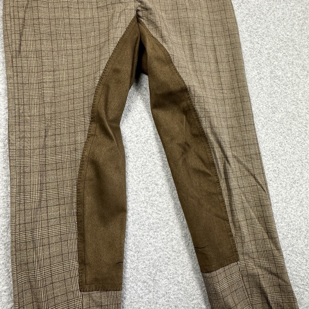 Tuff Rider Bamboo Plaid Full Seat Breeches Size 30 Equestrian Riding Pants EUC - Picture 2 of 7